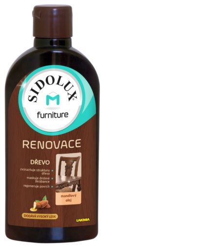 SIDOLUX M renovace mléko na nábytek s vůní MANDLE